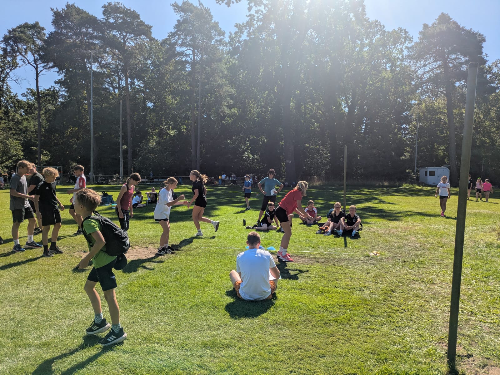 Schüler beim Sportfest