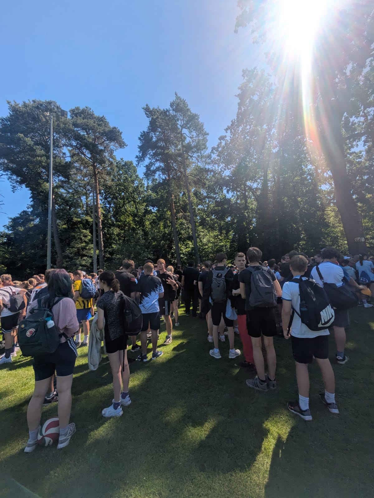 Schüler beim Sportfest