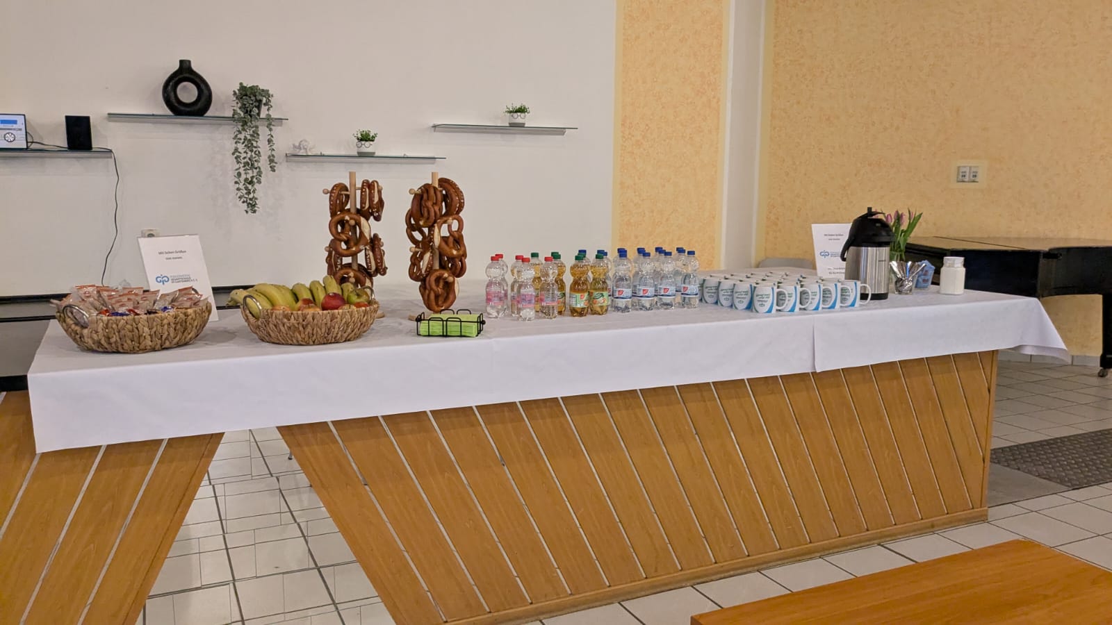 Theke mit Erfrischungen